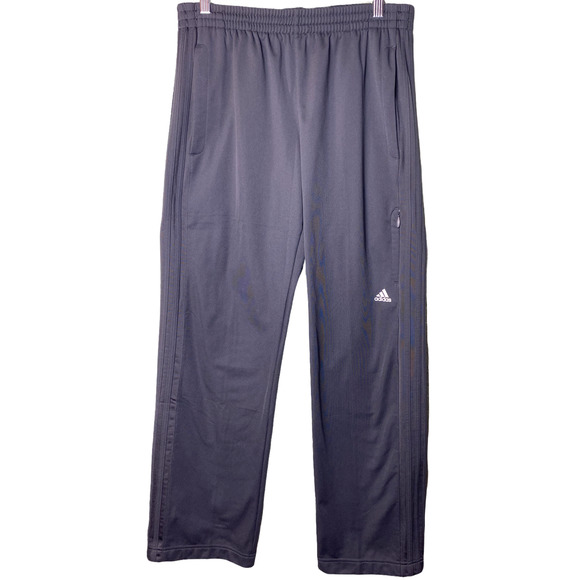 adidas Other - Adidas Men's Size M Gray 3 Stripe Midweight Durable Pull On Straight Leg Pants